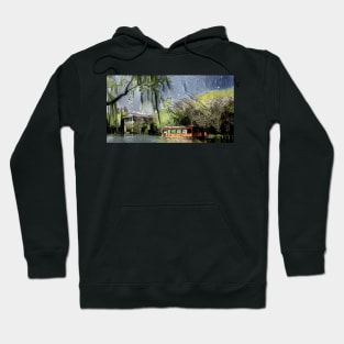 ship on the lake Hoodie